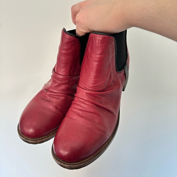 Red leather boots - BUENO size US9 EU39 / Red boots - Picture 3 of 15